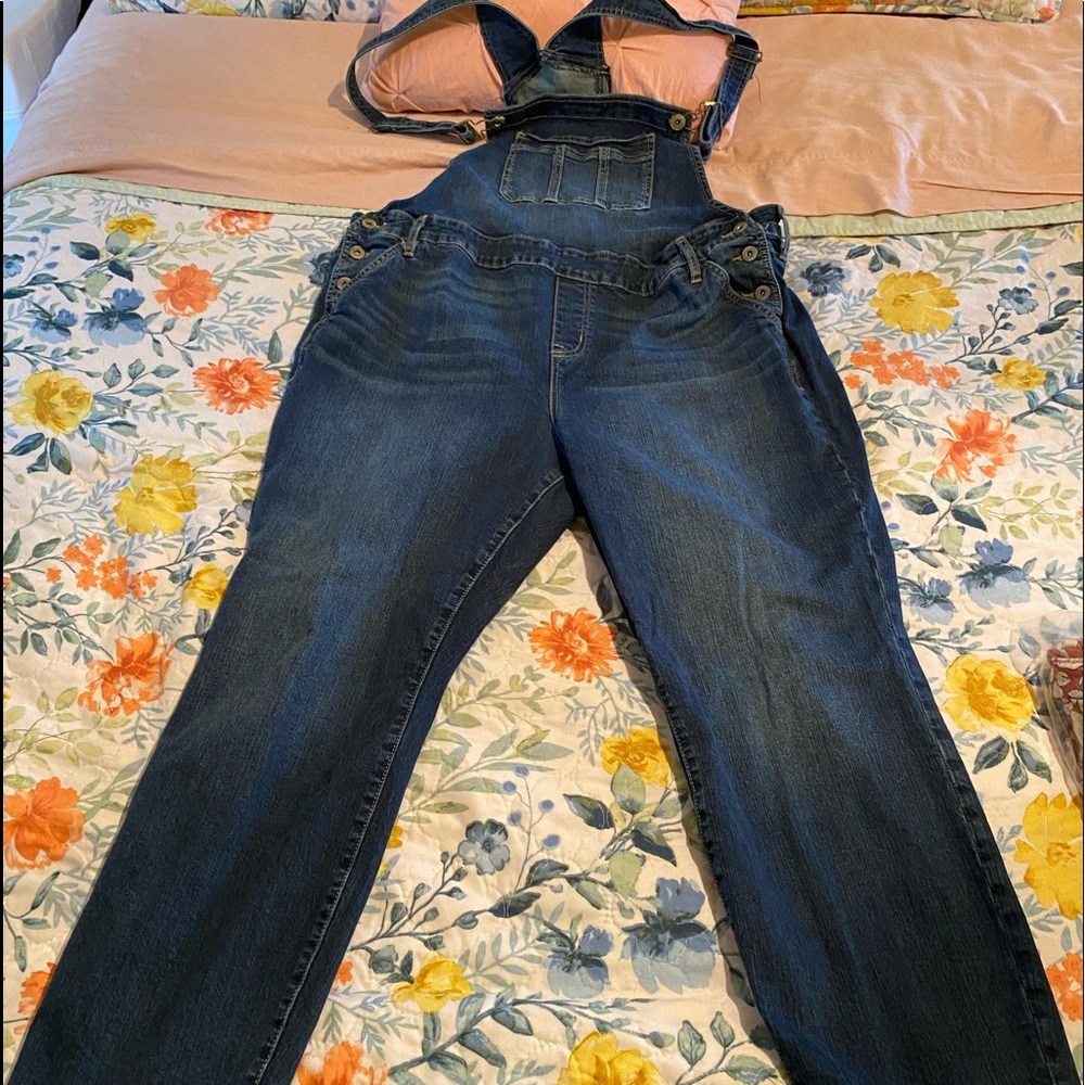 Legging cropped overalls